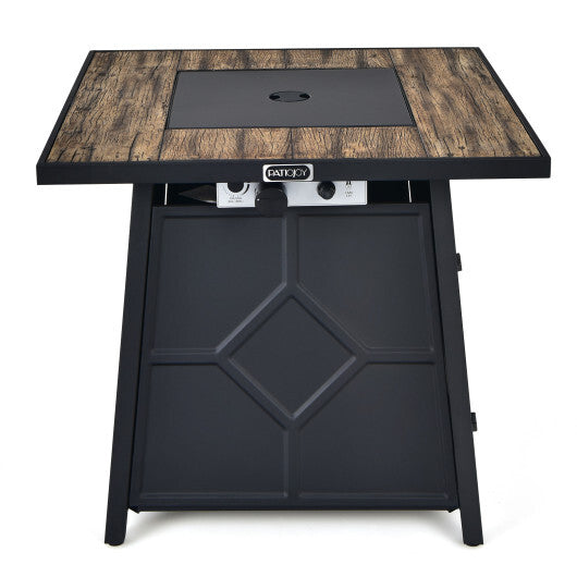 40 000 BTU 28 Inches Propane Gas Fire Pit Table With Cover LuxuryLifeWay Online Store