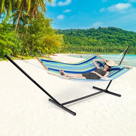 Patio Hammock Foldable Portable Swing Chair Bed with Detachable Pillow LuxuryLifeWay Online Store