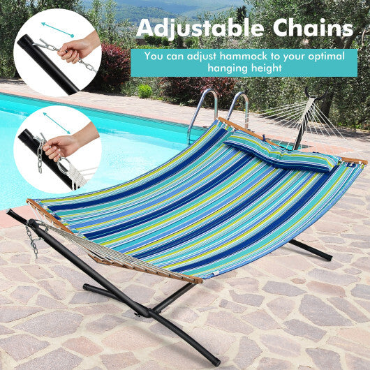 Patio Hammock Foldable Portable Swing Chair Bed with Detachable Pillow LuxuryLifeWay Online Store