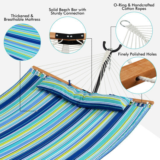 Patio Hammock Foldable Portable Swing Chair Bed with Detachable Pillow LuxuryLifeWay Online Store