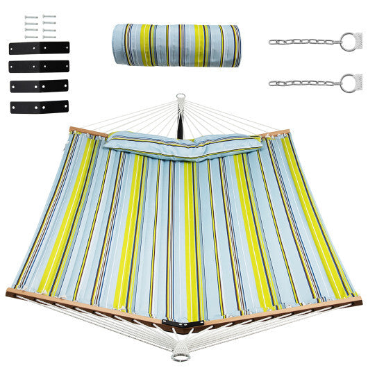 Patio Hammock Foldable Portable Swing Chair Bed with Detachable Pillow LuxuryLifeWay Online Store