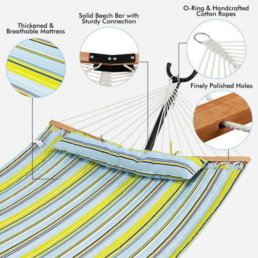 Patio Hammock Foldable Portable Swing Chair Bed with Detachable Pillow LuxuryLifeWay Online Store
