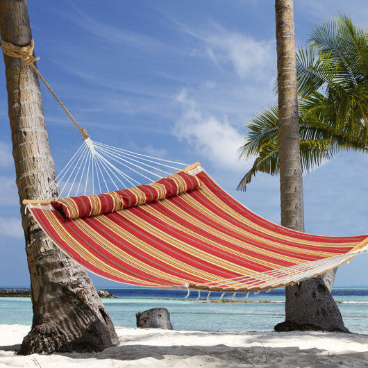 Outdoor Hammock with Detachable Pillow-Red LuxuryLifeWay Online Store