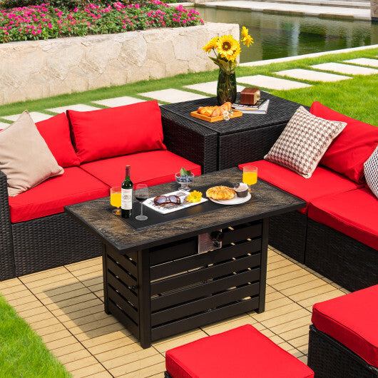 42 Inch 50000 BTU Propane Fire Pit Table with Ore Powder Surface LuxuryLifeWay Online Store