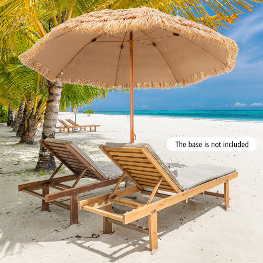 8 Feet Patio Thatched Tiki Umbrella Hawaiian Hula Beach Umbrella LuxuryLifeWay Online Store