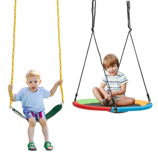 2-Pack Swing Set Swing Seat Replacement and Saucer Tree Swing (Without Stand) LuxuryLifeWay Online Store