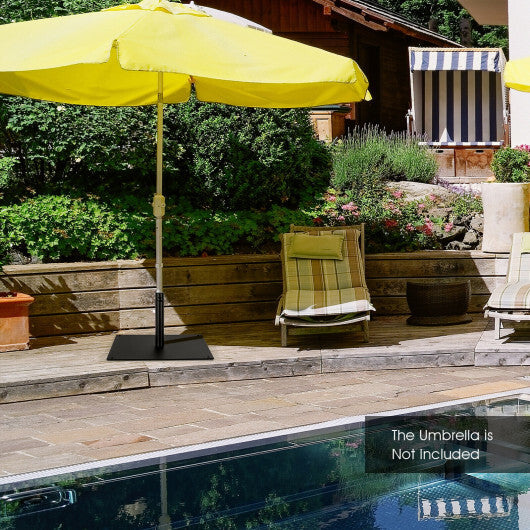 42 LBS Weighted 25 Inch Square Patio Umbrella Base - Color: Black LuxuryLifeWay Online Store