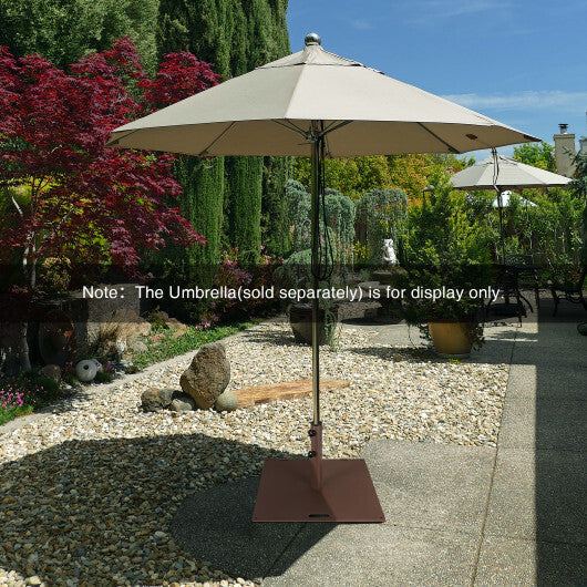 50 LBS Weighted 24 Inch Square Patio Umbrella Base LuxuryLifeWay Online Store