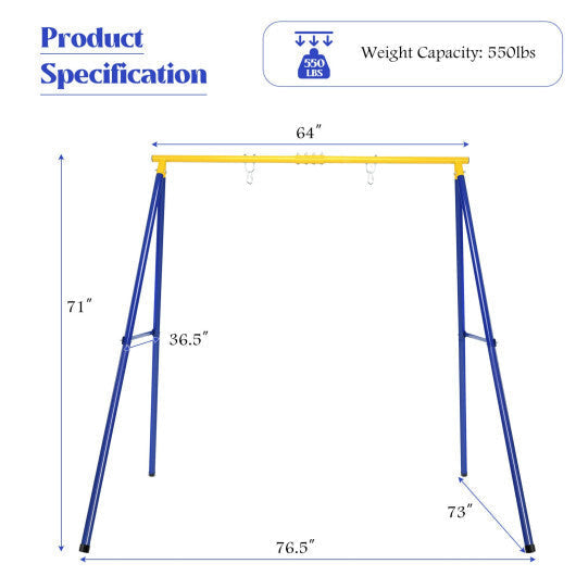 Extra Large Heavy Duty A-Frame Steel Swing Stand LuxuryLifeWay Online Store