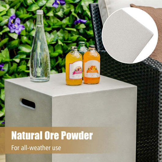 Propane Tank Cover Hideaway Table for Standard 20 Pounds Propane Tank-Gray LuxuryLifeWay Online Store