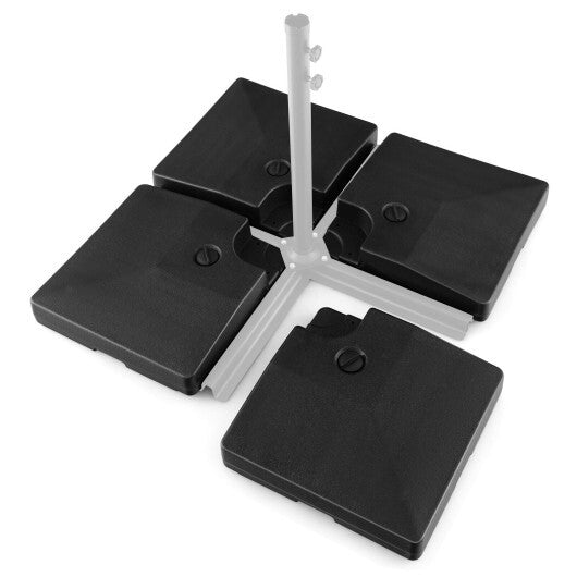 4-Piece 20L Cantilever Offset Patio Umbrella Base LuxuryLifeWay Online Store