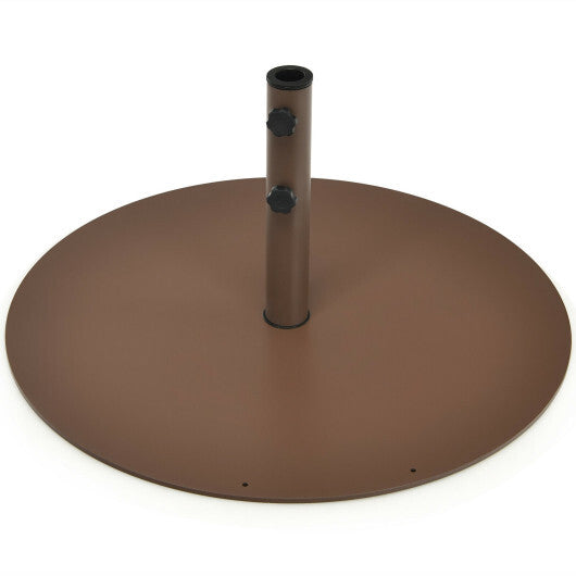 29.5 Inch Outdoor Steel Umbrella Base Stand for Backyard and Poolside LuxuryLifeWay Online Store