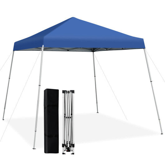 10 x 10 Feet Outdoor Instant Pop-up Canopy with Carrying Bag-Pink LuxuryLifeWay Online Store