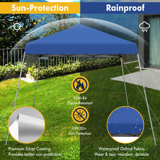 10 x 10 Feet Outdoor Instant Pop-up Canopy with Carrying Bag-Pink
