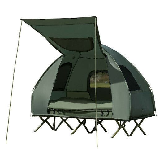 5-in-1 2-Person Foldable Outdoor Camping Tent Cot with Air Mattress and Sleeping Bag LuxuryLifeWay Online Store