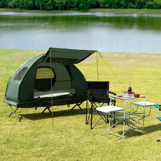5-in-1 2-Person Foldable Outdoor Camping Tent Cot with Air Mattress and Sleeping Bag LuxuryLifeWay Online Store