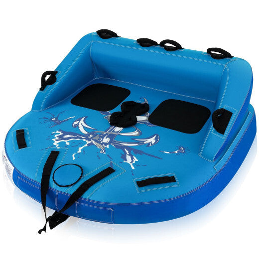 2 Person Water Sport Inflatable Towable Tubes for Boating-Orange