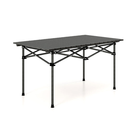 Aluminum Camping Table for 4-6 People with Carry Bag-Black - Color: Black LuxuryLifeWay Online Store