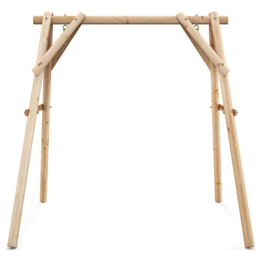 Heavy Duty Wooden Swing Frame with Reinforced Bars LuxuryLifeWay Online Store