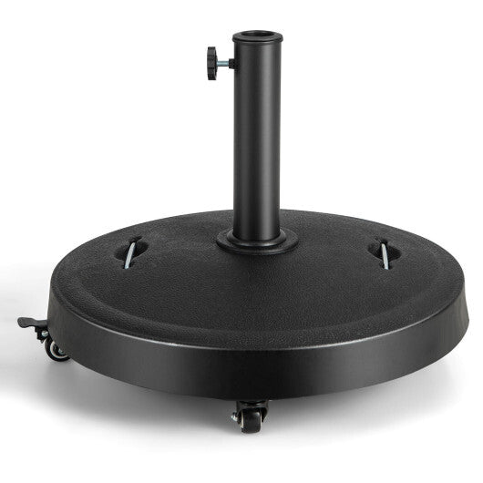 51LBS 20.5Inch Outdoor Umbrella Base with Wheels and Handles LuxuryLifeWay Online Store