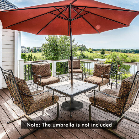 51LBS 20.5Inch Outdoor Umbrella Base with Wheels and Handles LuxuryLifeWay Online Store