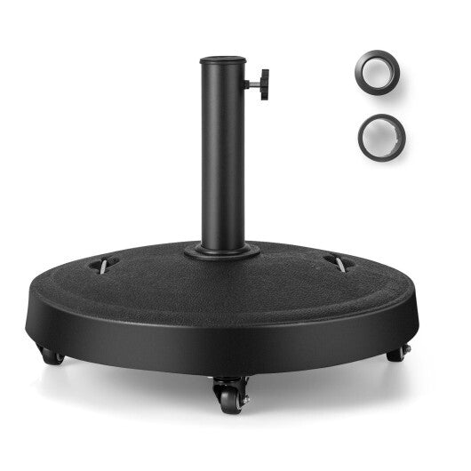 51LBS 20.5Inch Outdoor Umbrella Base with Wheels and Handles LuxuryLifeWay Online Store