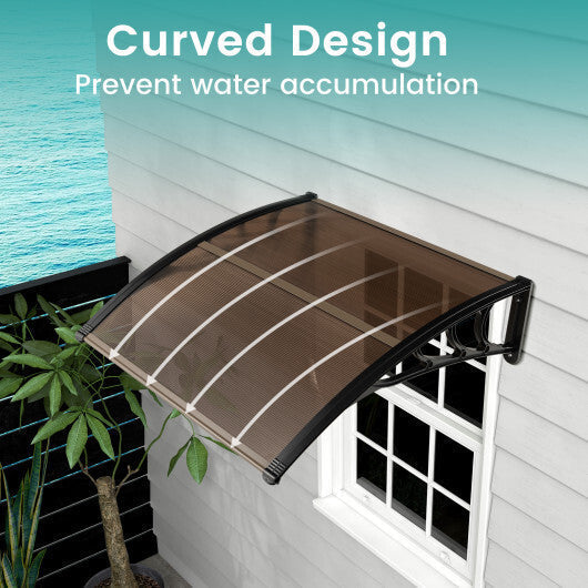 Outdoor Front Door Patio Overhang Awning for Sunlight Rain Snow Wind Protection-40 x 40 Inch LuxuryLifeWay Online Store