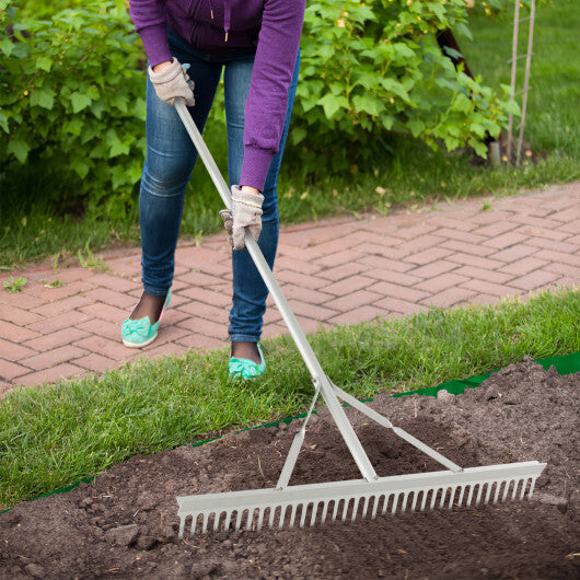 Aluminum Rake with 36 Inch Wide Rake Head and 68 Inch Long Handle LuxuryLifeWay Online Store