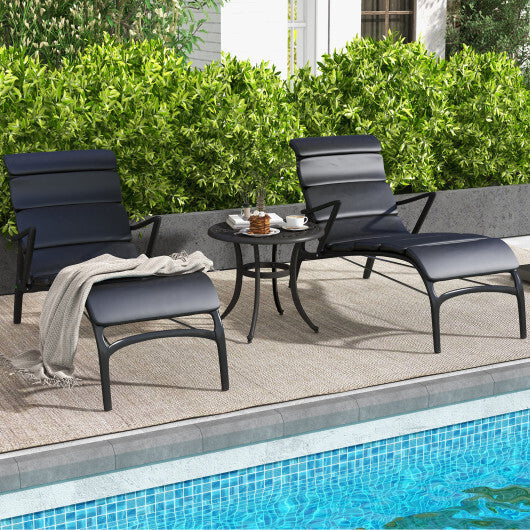 24 Inch Patio Side Table with Adjustable Footpads for Poolside Backyard Balcony-Rustic Brown LuxuryLifeWay Online Store