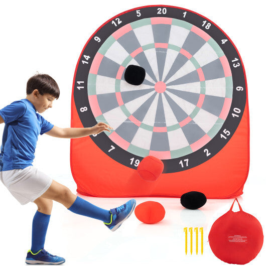 Large Dart Board for Kids with 4 Kick Balls-Red LuxuryLifeWay Online Store
