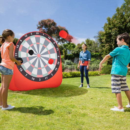 Large Dart Board for Kids with 4 Kick Balls-Red LuxuryLifeWay Online Store