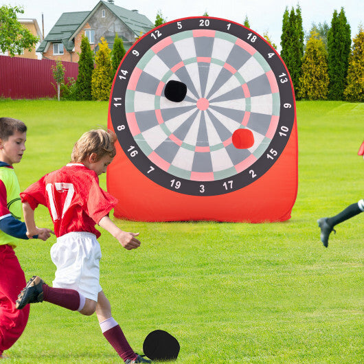 Large Dart Board for Kids with 4 Kick Balls-Red LuxuryLifeWay Online Store