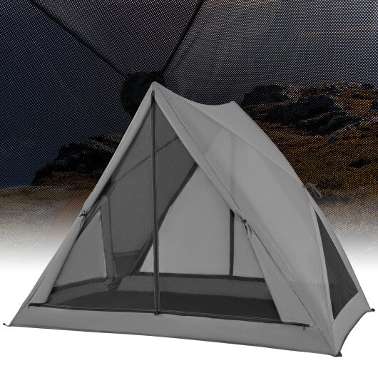Pop-up Camping Tent for 2-3 People with Carry Bag and Rainfly for Backpacking Hiking Trip-Gray - Color: Gray LuxuryLifeWay Online Store