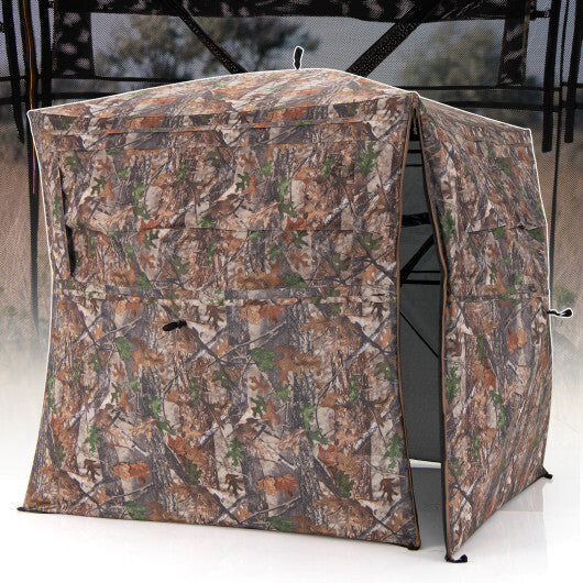 Hunting Blind 360 Degree One-Way See-Through Ground Blind for 2-3 Person LuxuryLifeWay Online Store