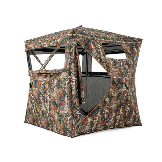 82 Inch Tall Hunting Blind 270? One Way See Through Ground Tent for 3-4 People LuxuryLifeWay Online Store