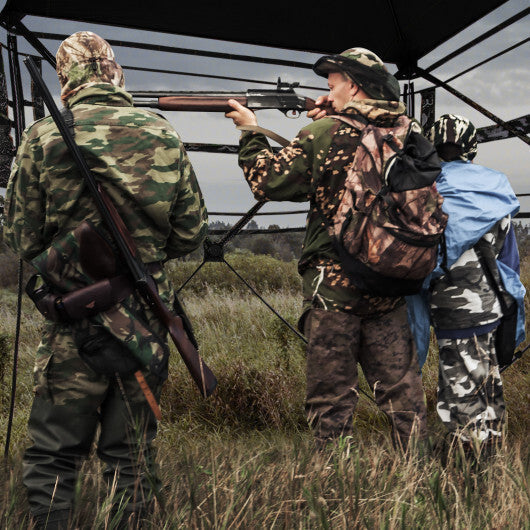82 Inch Tall Hunting Blind 270? One Way See Through Ground Tent for 3-4 People LuxuryLifeWay Online Store