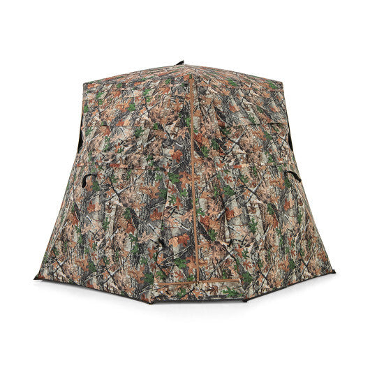 360? One Way See Through Ground Hunting Blind for Deer and Turkey Hunting - Color: Camouflage LuxuryLifeWay Online Store