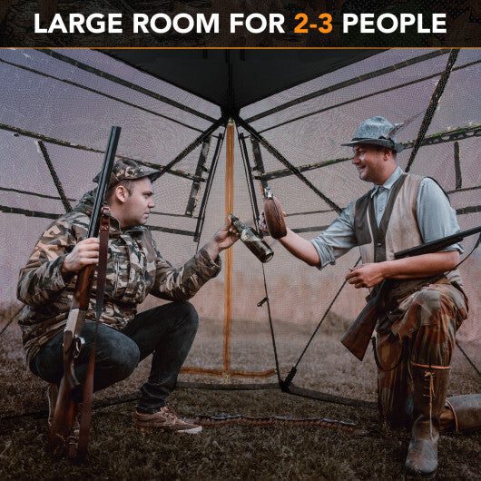 360 One Way See Through Ground Hunting Blind for Deer and Turkey Hunting LuxuryLifeWay Online Store