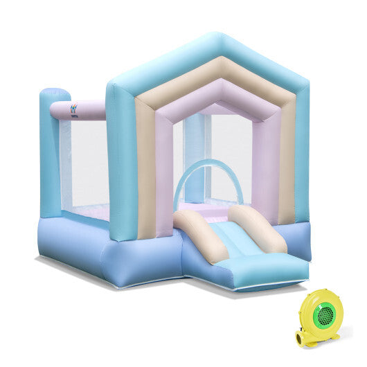 Kids Bounce House with Slide and Basketball Rim Bouncy Castle for Party with 480W Blower LuxuryLifeWay Online Store