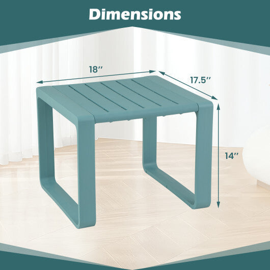 Weather Resistant Adirondack Outdoor Side Table Set of 2-Blue LuxuryLifeWay Online Store