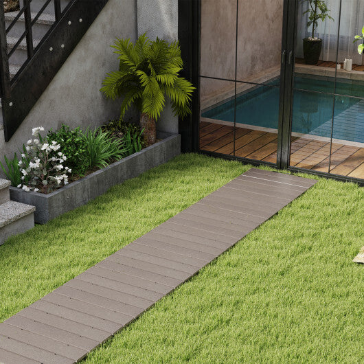 8 Ft Outdoor Garden Pathway Patio Roll Out Straight Walkways with Metal Wire Connection-S LuxuryLifeWay Online Store