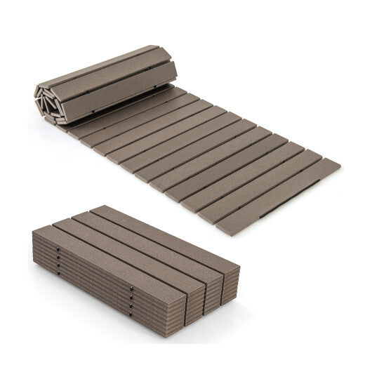8 Ft Outdoor Garden Pathway Patio Roll Out Straight Walkways with Metal Wire Connection-S LuxuryLifeWay Online Store
