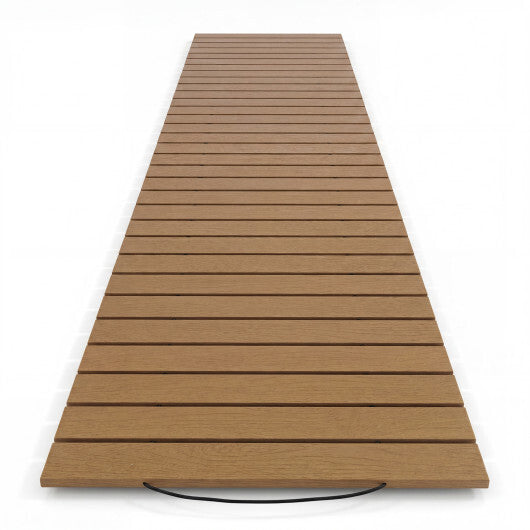 8 Feet Outdoor Pathway Straight Roll-Out Patio Boardwalk-Brown LuxuryLifeWay Online Store
