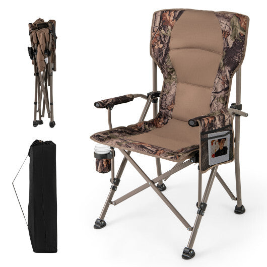 Portable Camping Chair with 400 LBS Metal Frame and Anti-Slip Feet LuxuryLifeWay Online Store