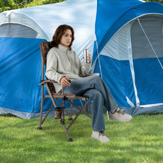 Portable Camping Chair with 400 LBS Metal Frame and Anti-Slip Feet LuxuryLifeWay Online Store