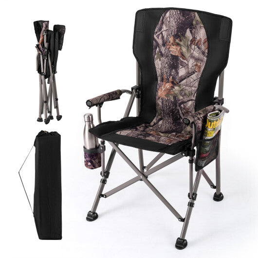Portable Camping Chair with 400 LBS Metal Frame and Anti-Slip Feet LuxuryLifeWay Online Store