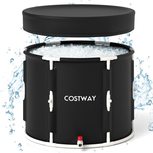66 Gal Foldable Ice Bath Tub with Lid for Adult LuxuryLifeWay Online Store