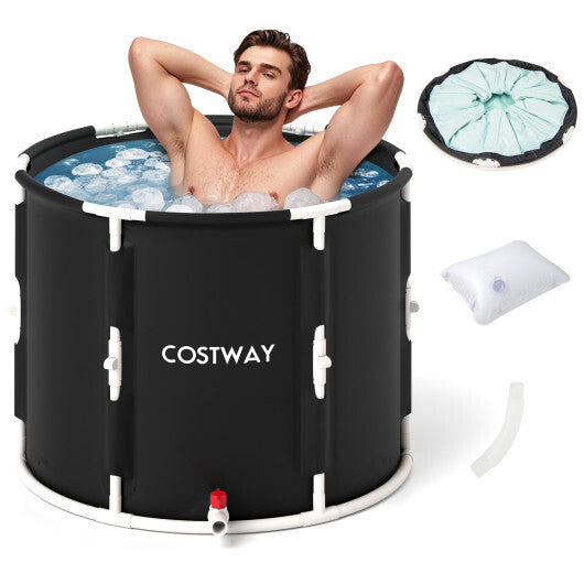 66 Gal Foldable Ice Bath Tub with Lid for Adult LuxuryLifeWay Online Store