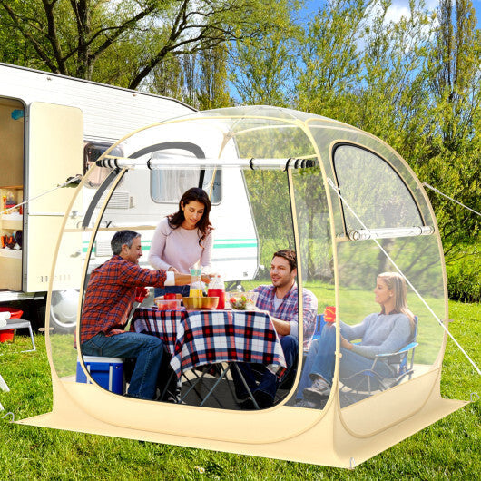 Instant Pop up Sports Tent with Carrying Bag and Floor Mat for 1-2/5-6 People-M LuxuryLifeWay Online Store