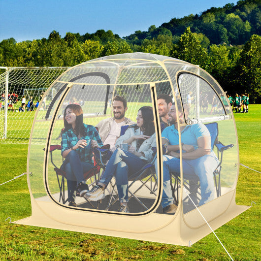 Instant Pop up Sports Tent with Carrying Bag and Floor Mat for 1-2/5-6 People-M LuxuryLifeWay Online Store